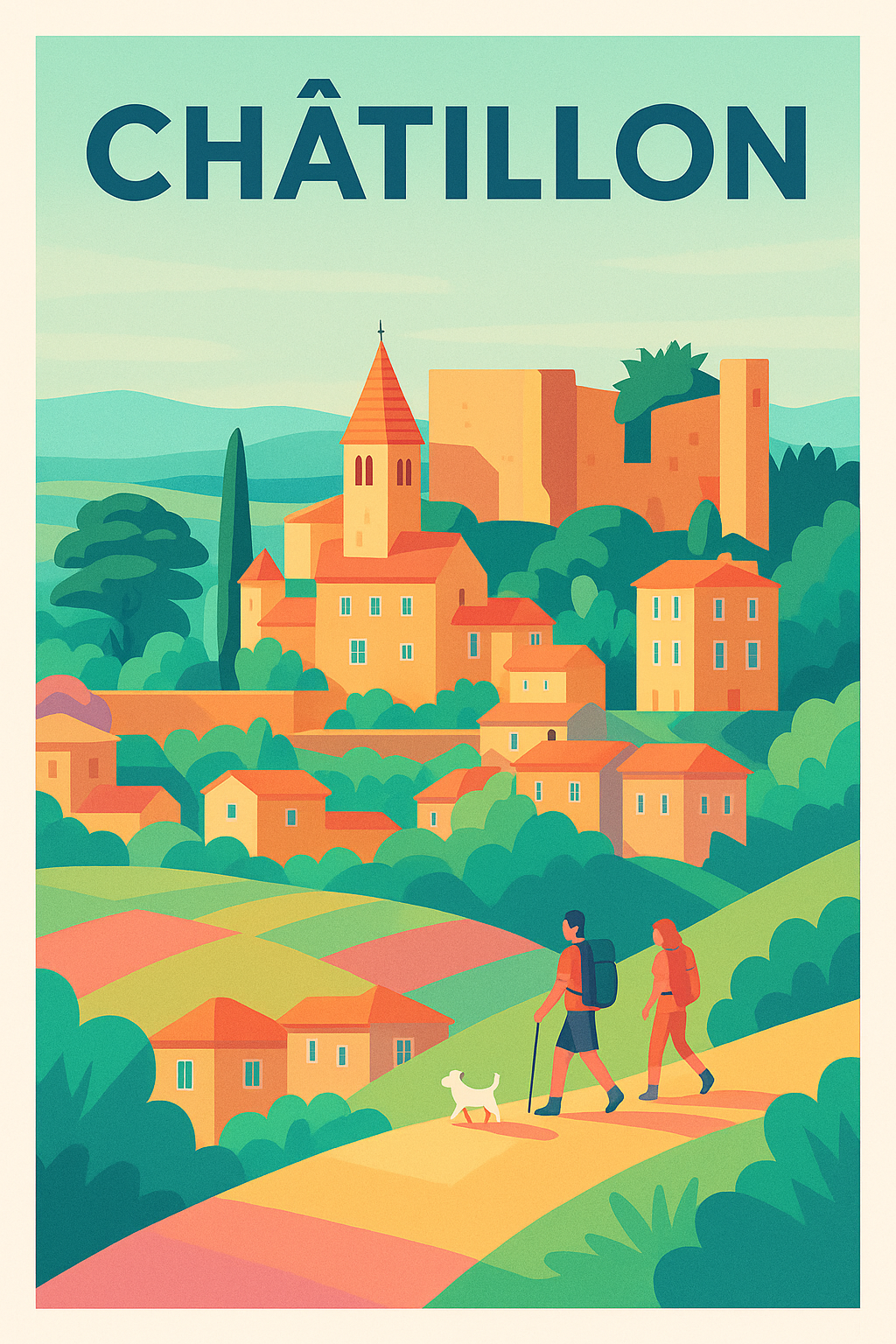 Affiche de Châtillon - Escapade bucolique au cœur du village