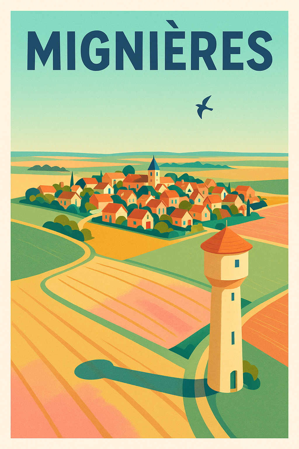 Affiche de Mignières - Charme bucolique au cœur de la campagne