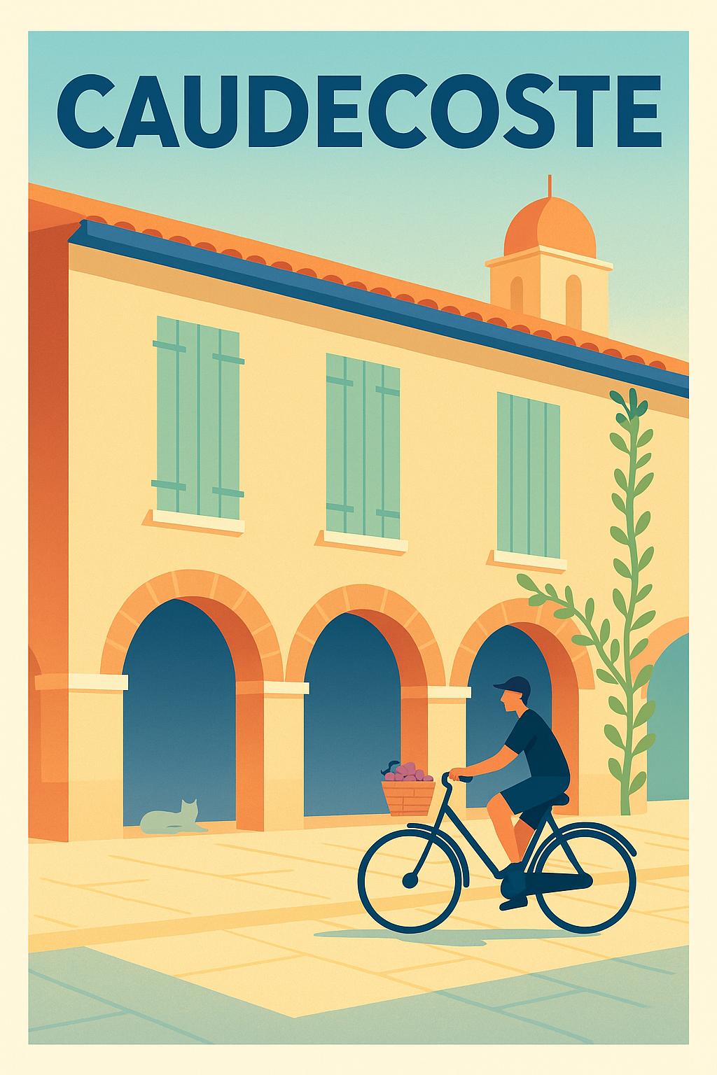 Affiche de Caudecoste - L'élégance tranquille du Sud-Ouest