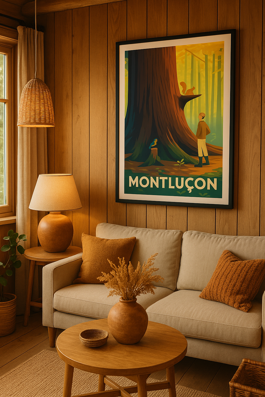 Affiche Montluçon — Voyage au cœur de la nature · poster d'art de Montluçon