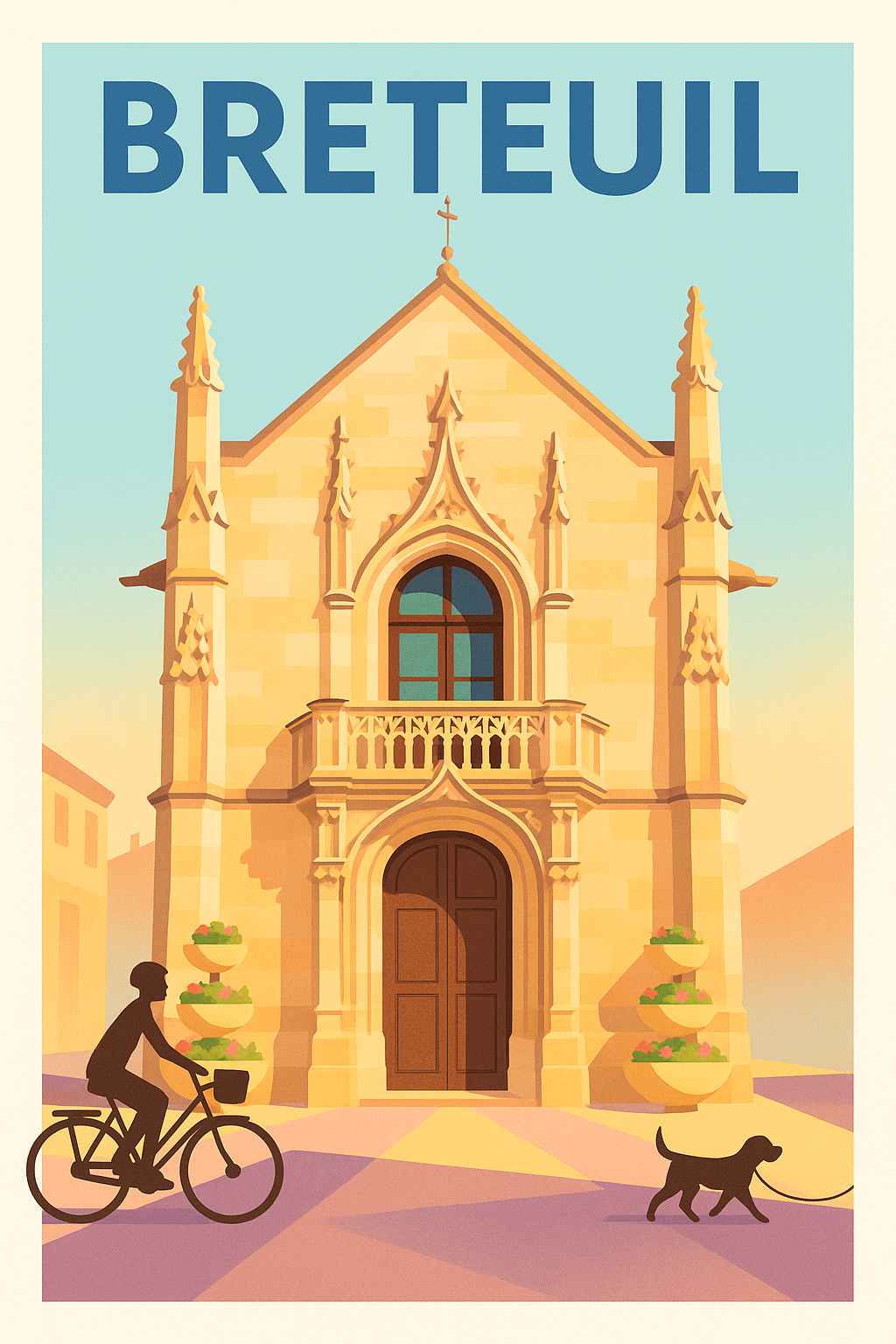 Affiche de Breteuil - Une balade paisible au cœur du patrimoine