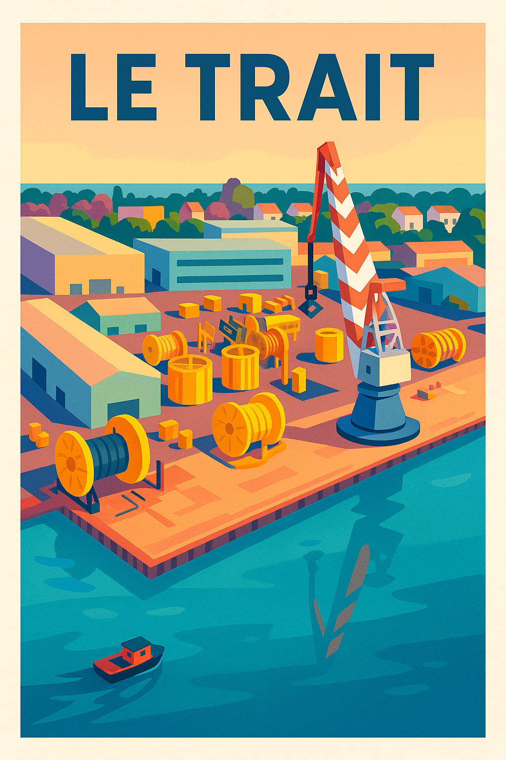 Affiche de Le Trait - L'Esprit Industriel au Bord de l'Eau