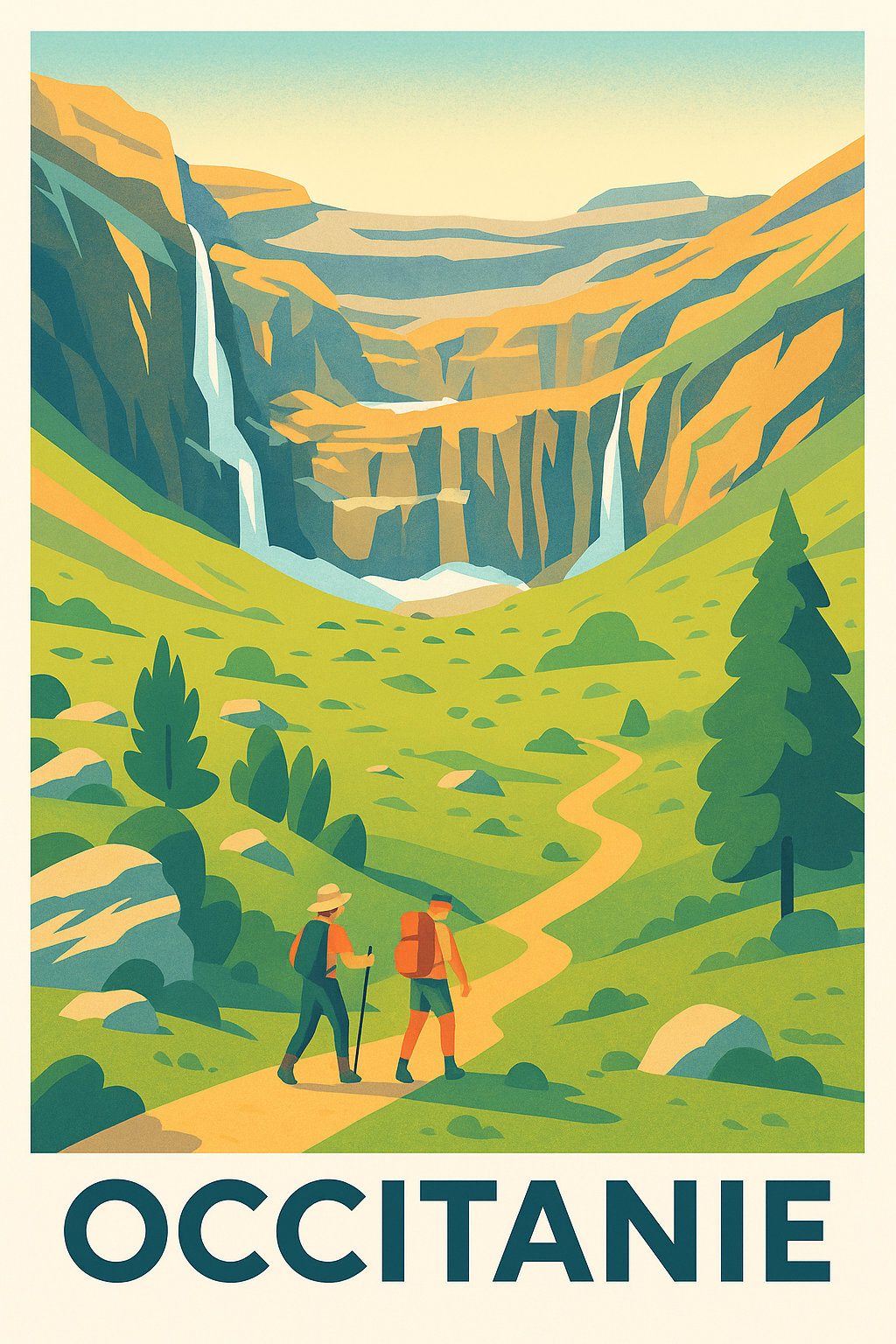 Affiche de Occitanie - Évasion et nature grandeur nature