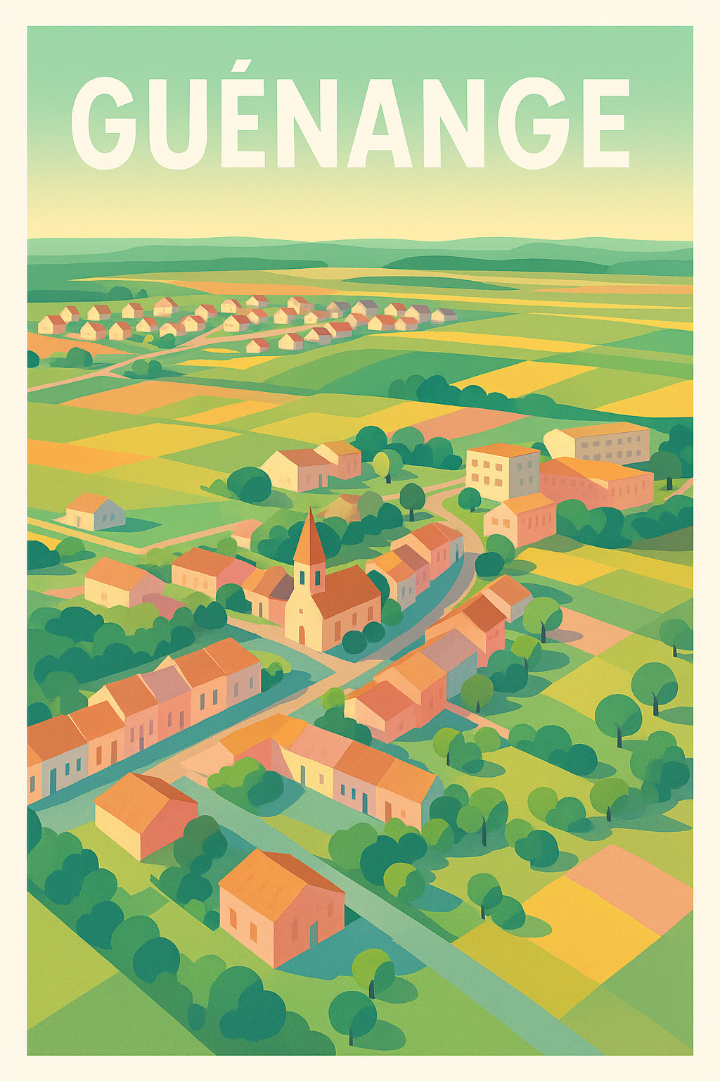 Affiche de Guénange - Charme bucolique et douceur champêtre