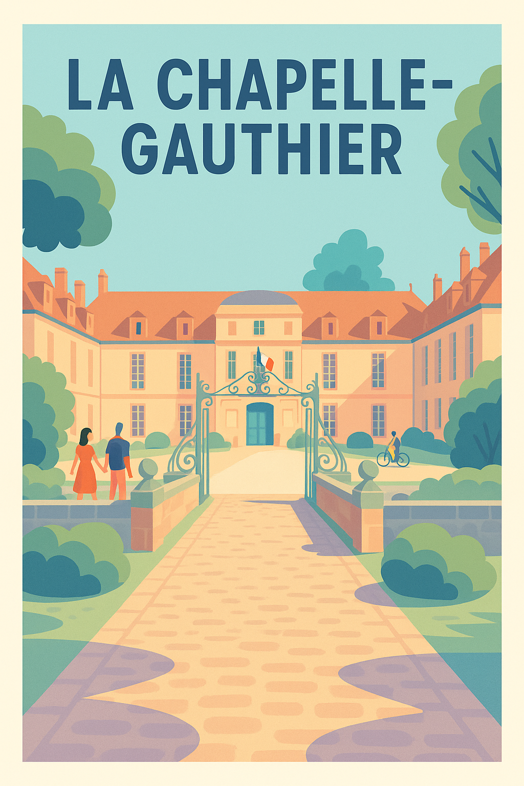 Affiche de La Chapelle-Gauthier - Élégance et charme à la française