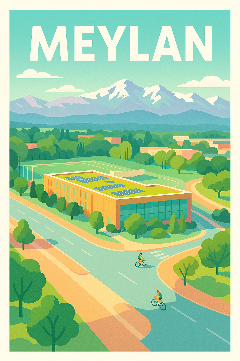 Affiche de Meylan - Évasion Nature et Modernité