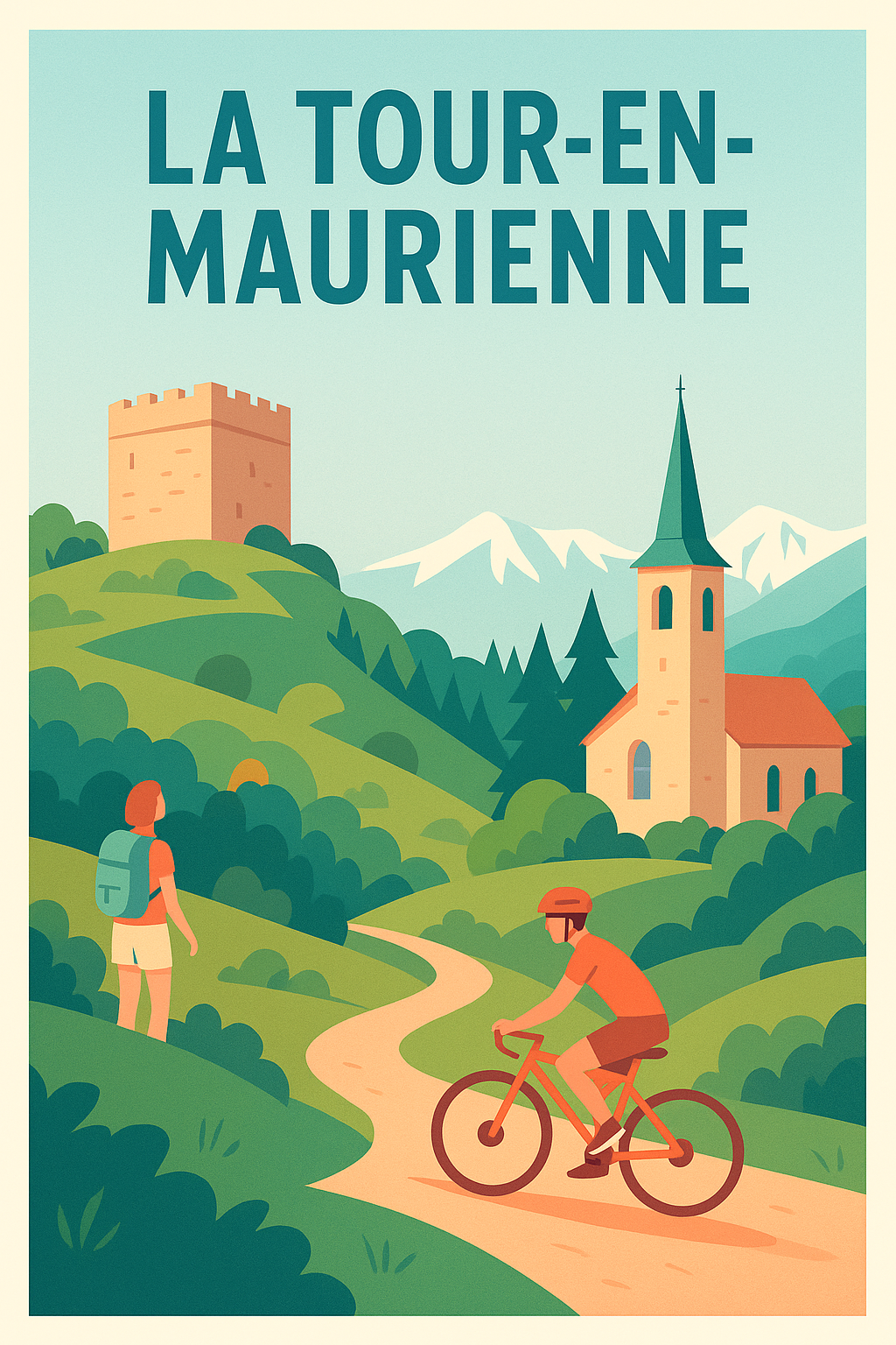 Affiche de La Tour-en-Maurienne - Escapade entre nature et patrimoine