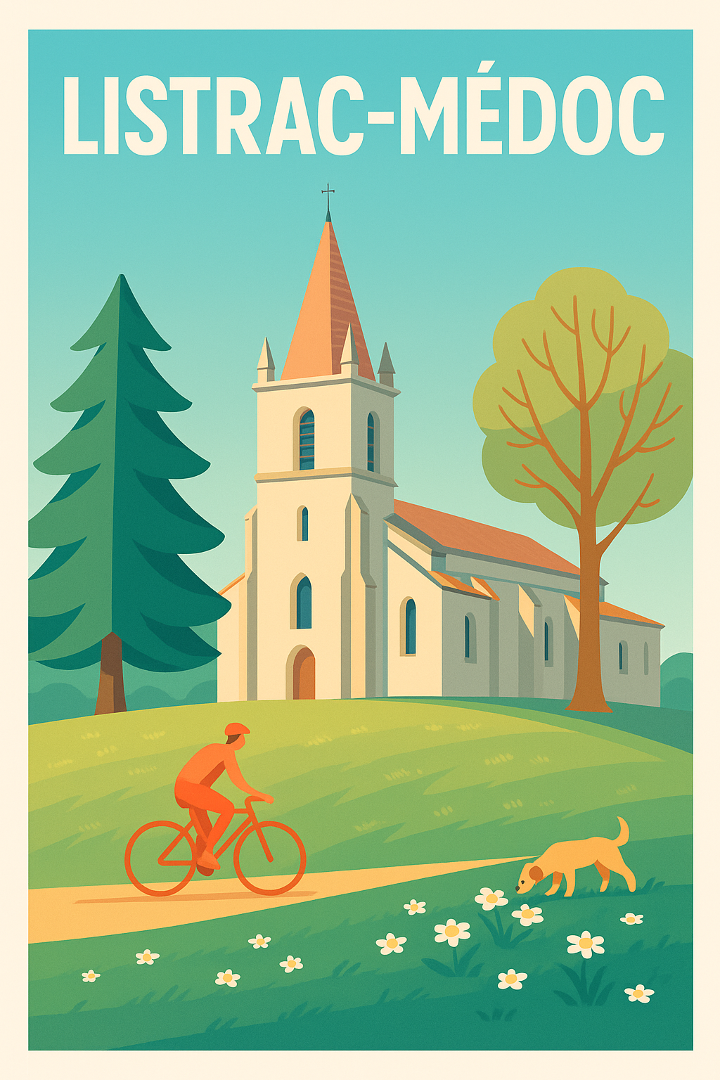 Affiche de Listrac-Médoc - Ode à la tranquillité et à la nature