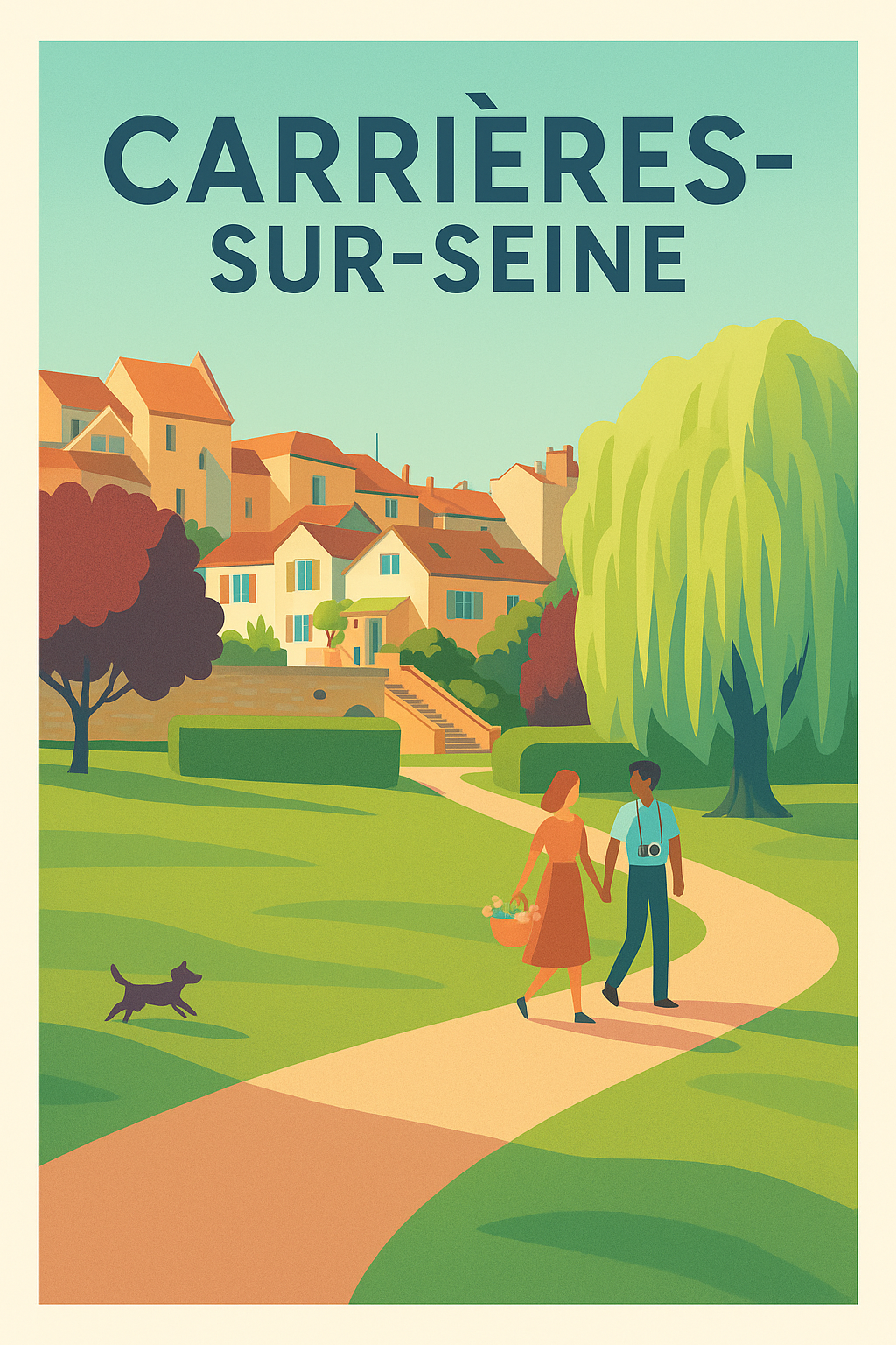 Affiche de Carrières-sur-Seine - Promenade bucolique au cœur de la ville
