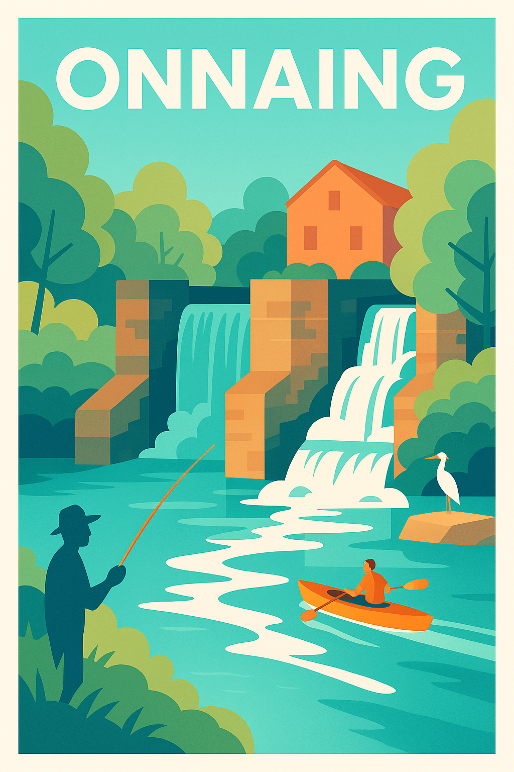 Affiche de Onnaing - Évasion nature et douceur de l'eau