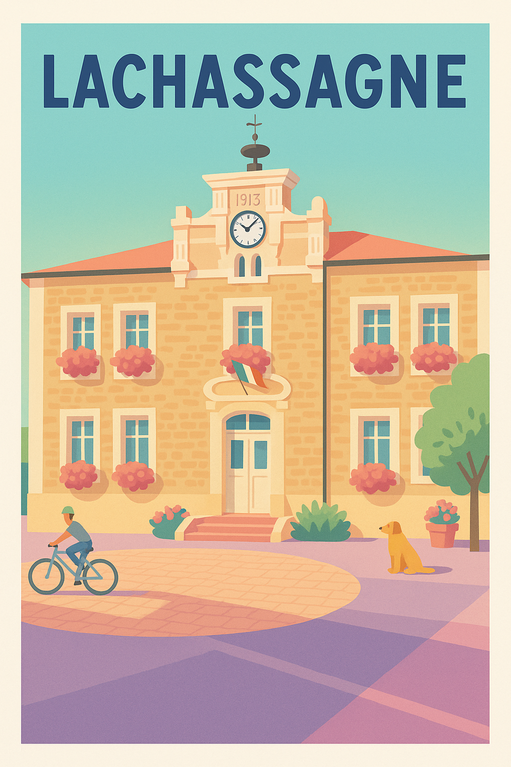 Affiche de Lachassagne - Tranquillité et charme villageois