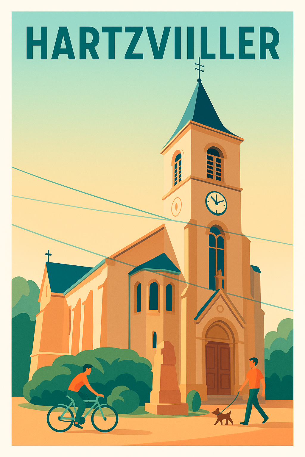 Affiche de Hartzviller - Charme pittoresque et douceur de vivre