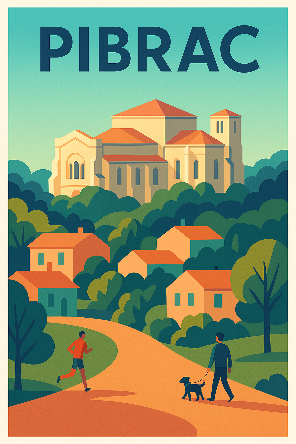 Affiche de Pibrac - Charme et Sérénité en Occitanie