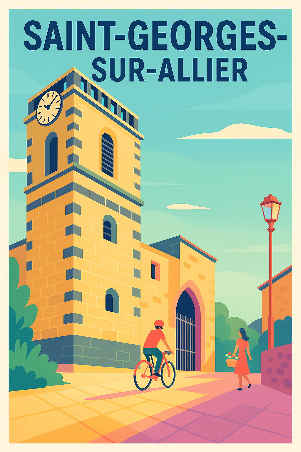 Affiche de Saint-Georges-sur-Allier - Un coin de charme au fil du jour