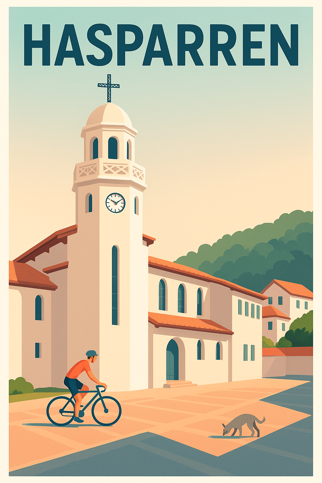 Affiche de Hasparren - Un coin de tranquillité basque