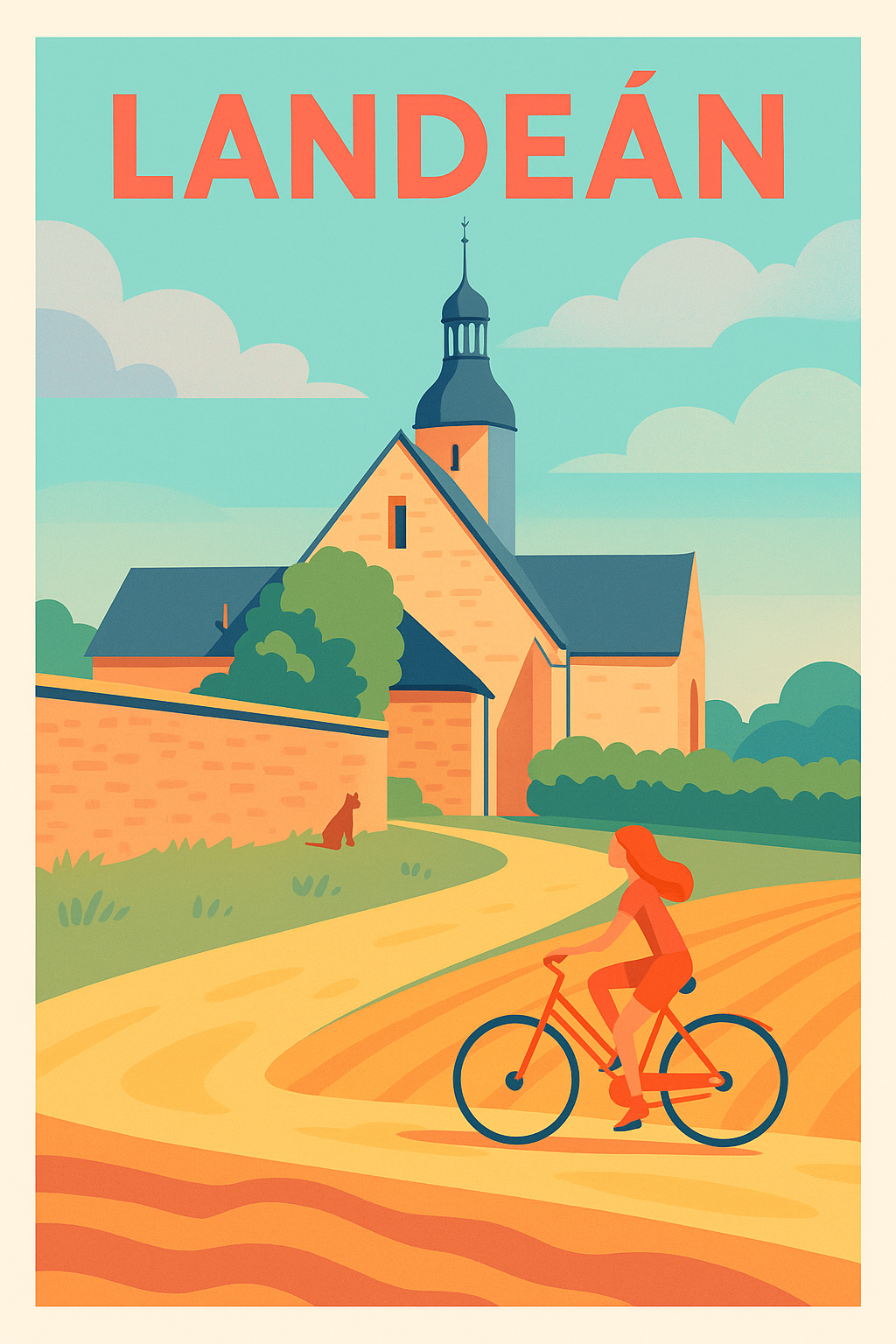 Affiche de Landeán - Douceur de vie à vélo au cœur du bocage