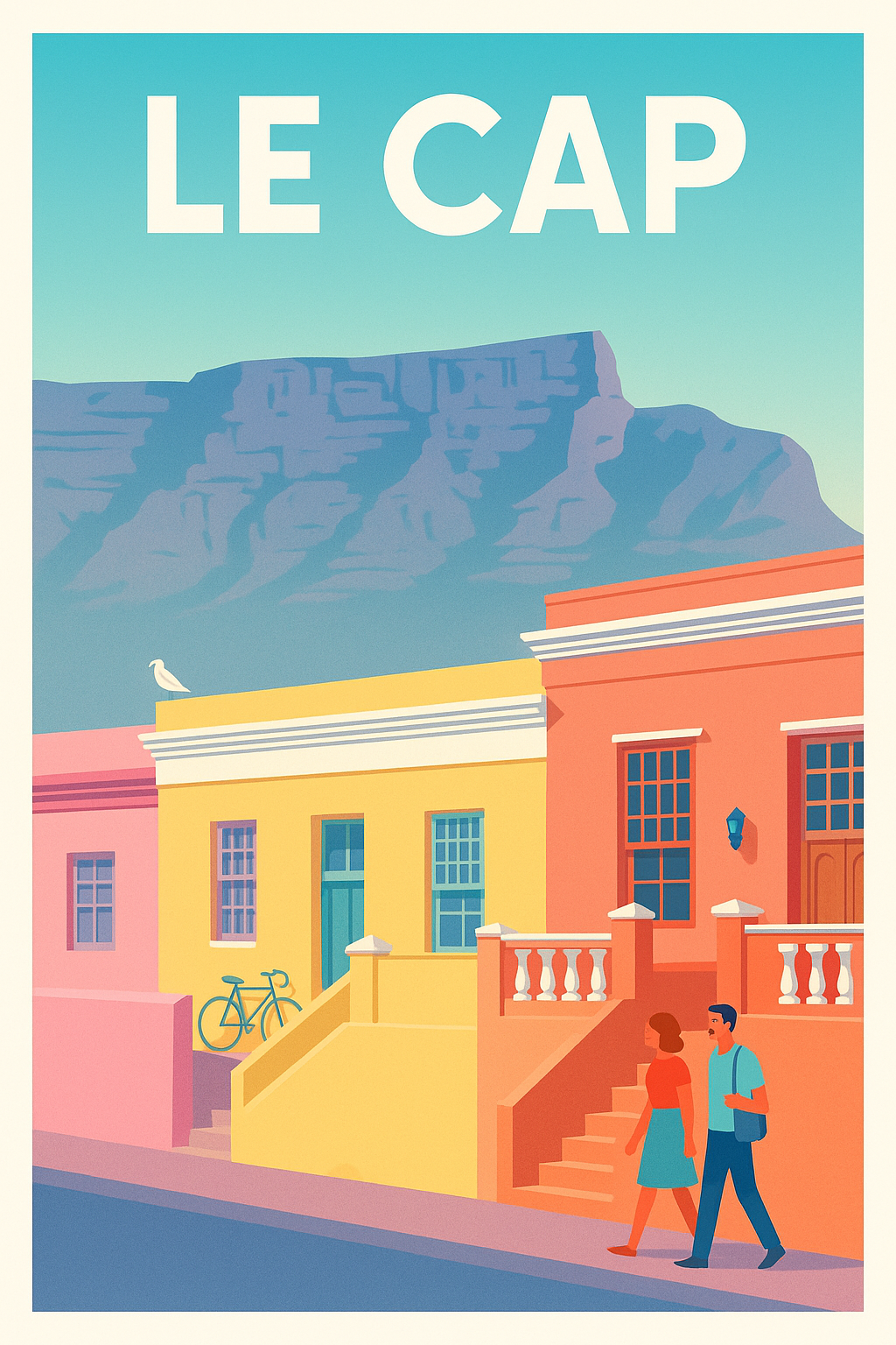 Affiche Le Cap — Couleurs et culture vibrantes · poster d'art de Le Cap