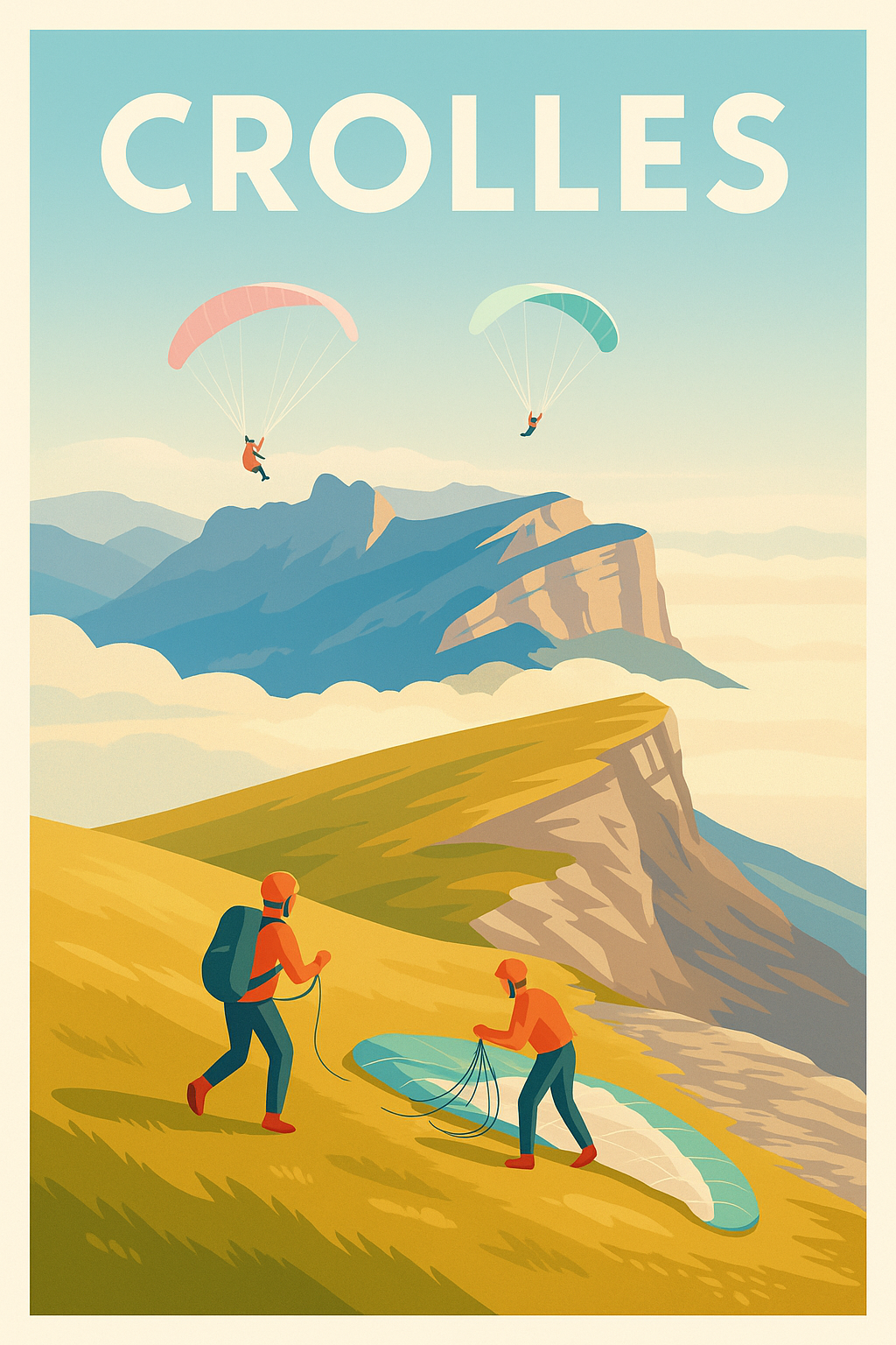 Affiche de Crolles - Aventure et liberté au cœur des montagnes