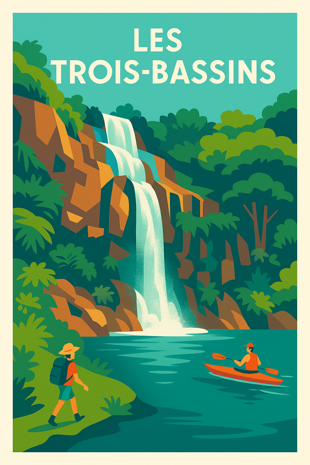 Affiche de Les Trois-Bassins - Évasion Nature et Aventure