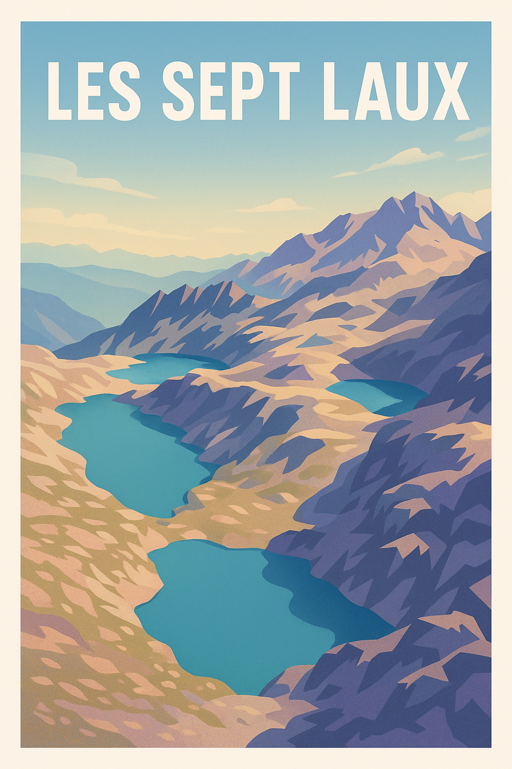 Affiche de Les Sept Laux - Émerveillement naturel en montagne