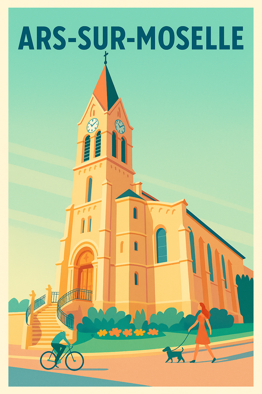 Affiche de Ars-sur-Moselle - Charme architectural et douceur de vivre