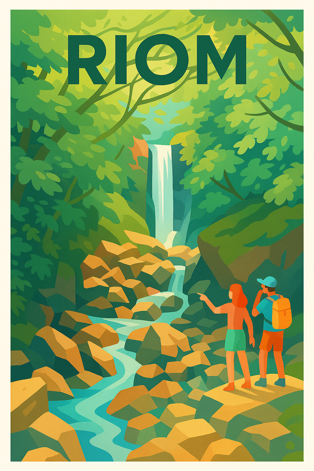 Affiche de Riom - Évasion Nature et Cascade Enchantée