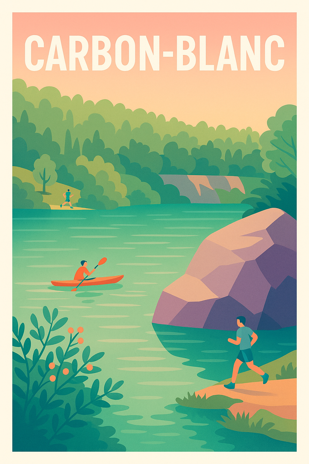 Affiche de Carbon-Blanc - Évasion nature au fil de l'eau