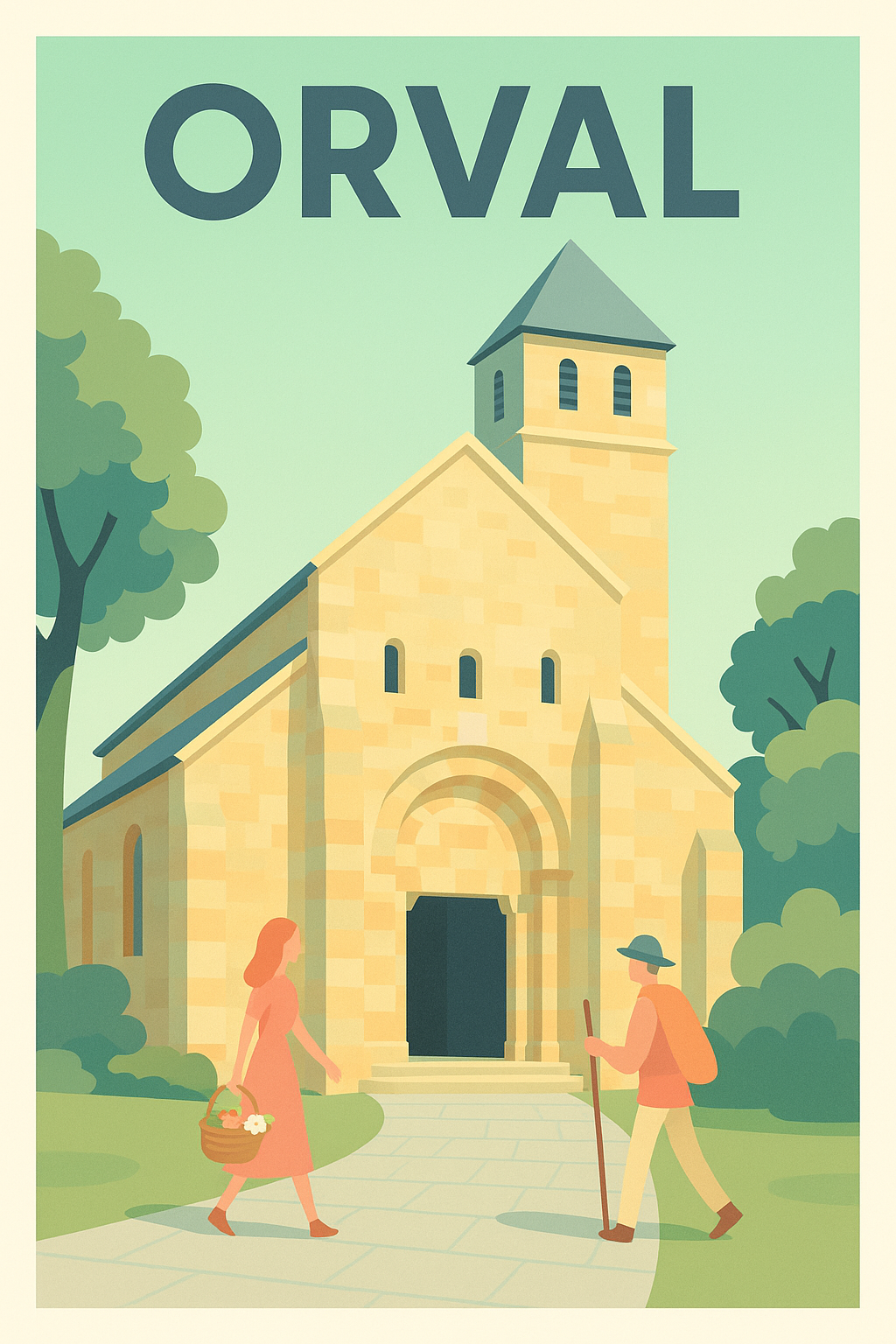 Affiche de Orval - L'élégance intemporelle de l'Abbaye