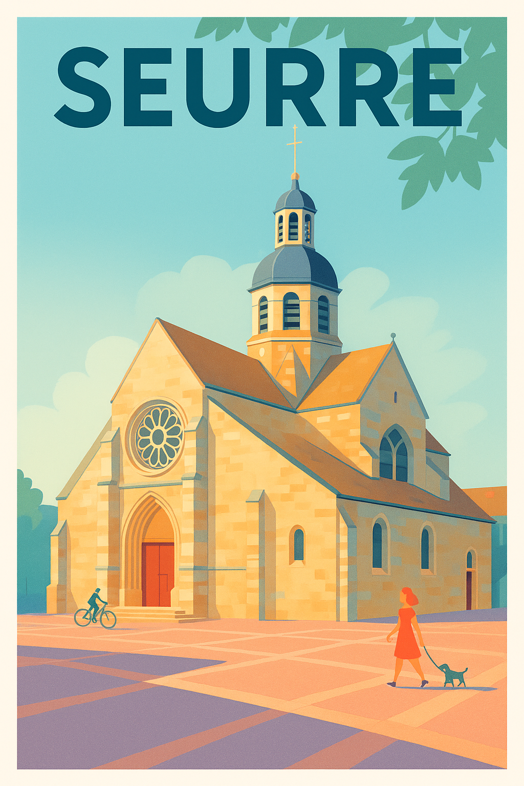 Affiche de Seurre - Charme et Sérénité en Bourgogne