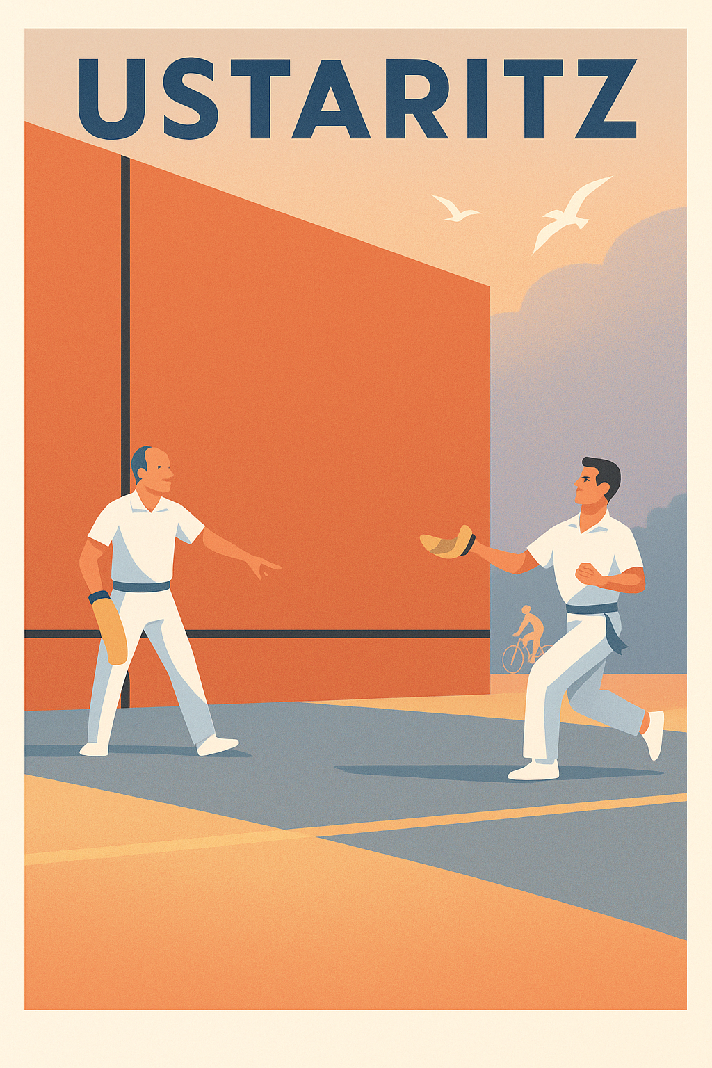 Affiche de Ustaritz - L'Esprit de la Pelote Basque
