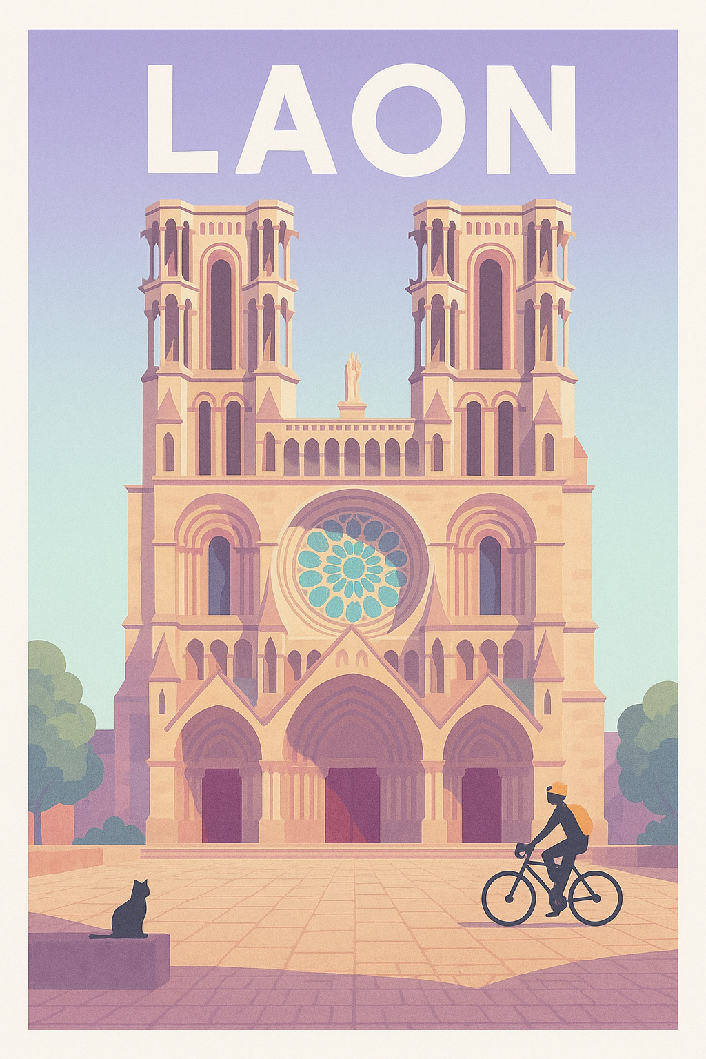 Affiche de Laon - Charme et sérénité en pleine ville