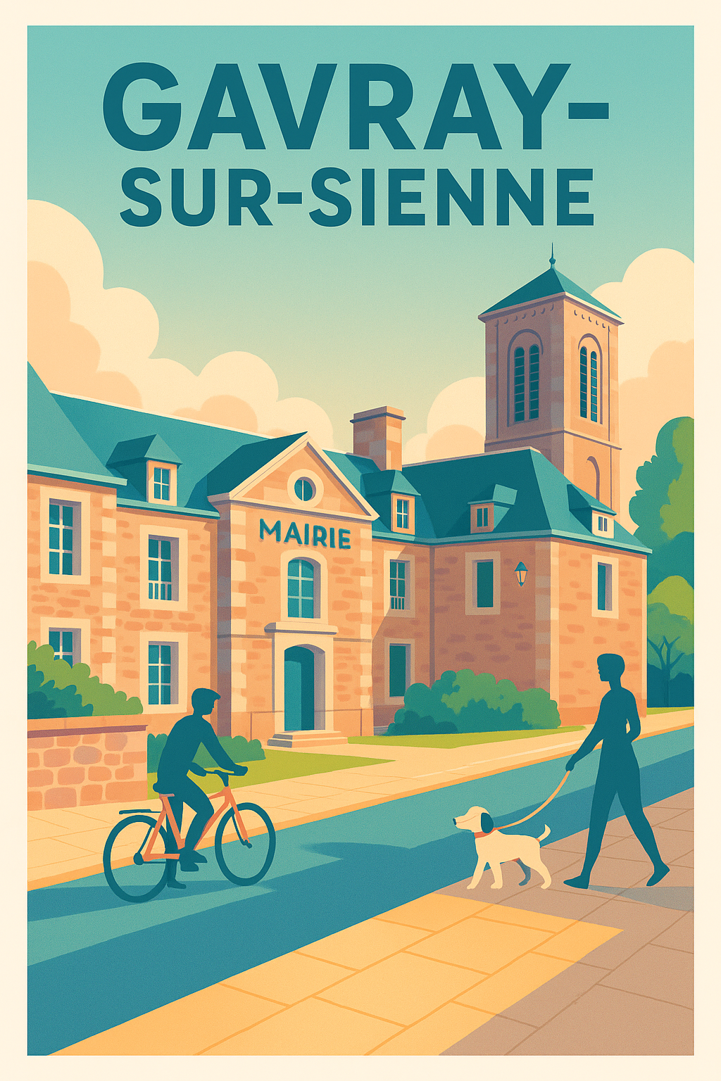 Affiche de Gavray-sur-Sienne - L'élégance au cœur de la Normandie