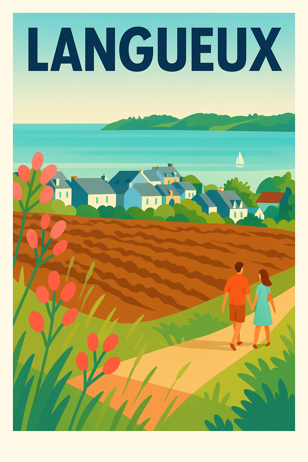 Affiche de Langueux - Une escapade bucolique en bord de mer