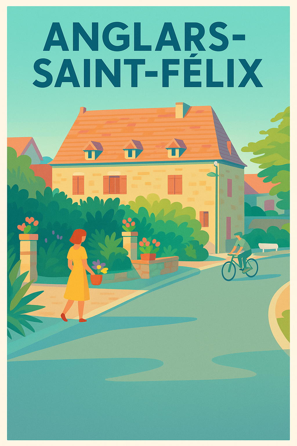Affiche de Anglars-Saint-Félix - Douceur de vie en milieu rural