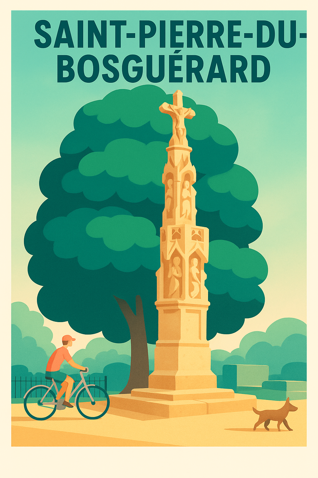 Affiche de Saint-Pierre-du-Bosguérard - Charme et sérénité en Normandie