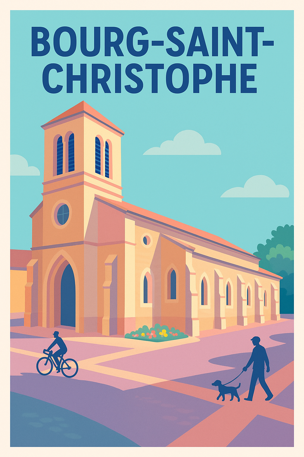 Affiche de Bourg-Saint-Christophe - Charme et Sérénité au Cœur du Village