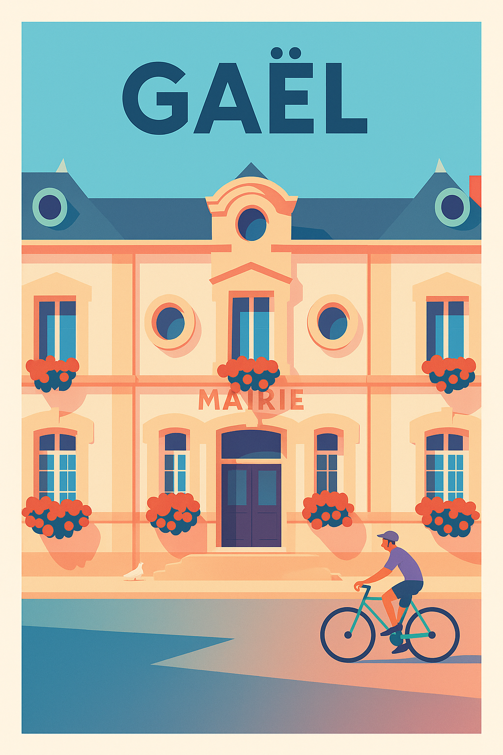 Affiche de Gaël - Charme paisible et architecture locale