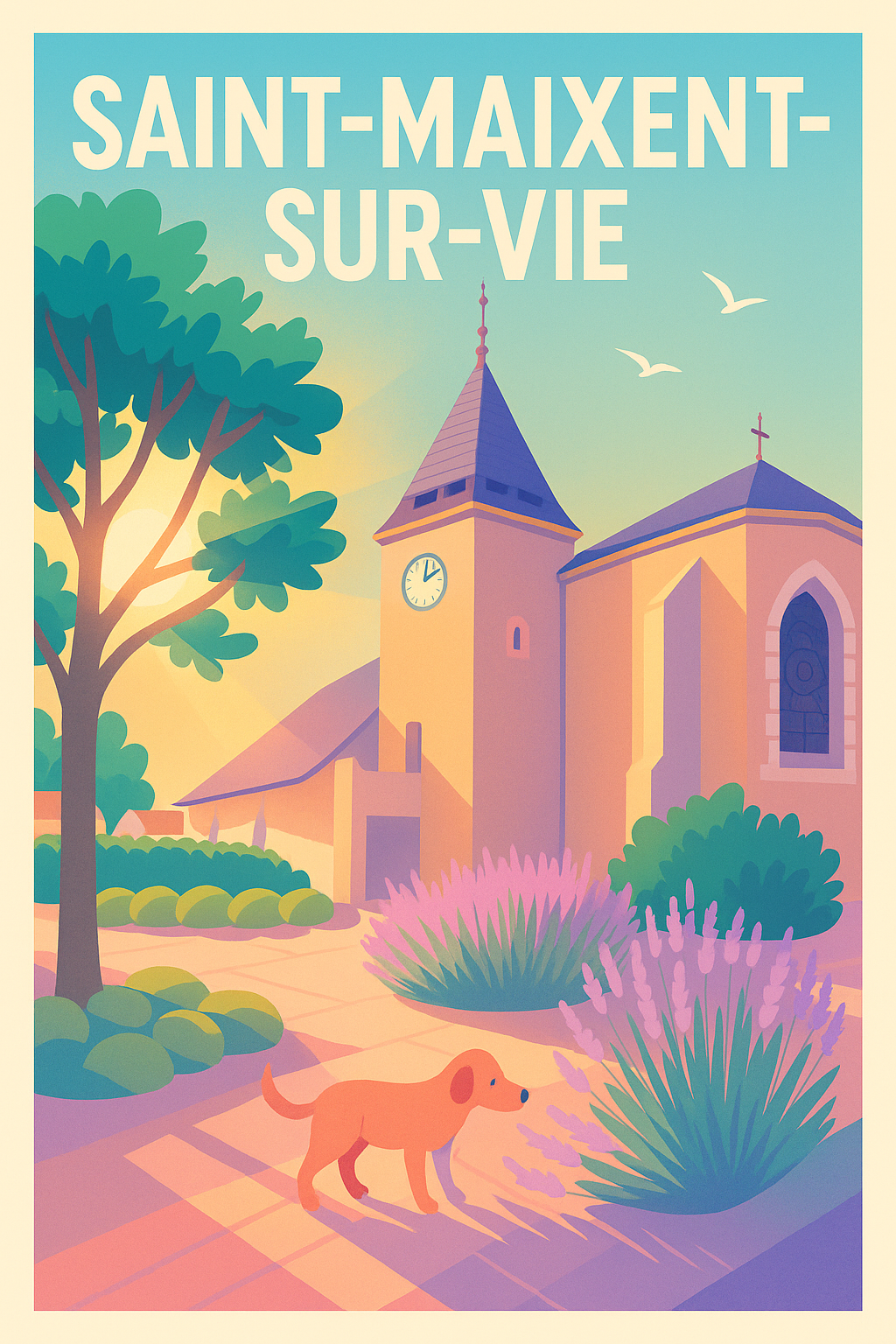 Affiche de Saint-Maixent-sur-Vie - Douceur et Sérénité en Pays Vendéen