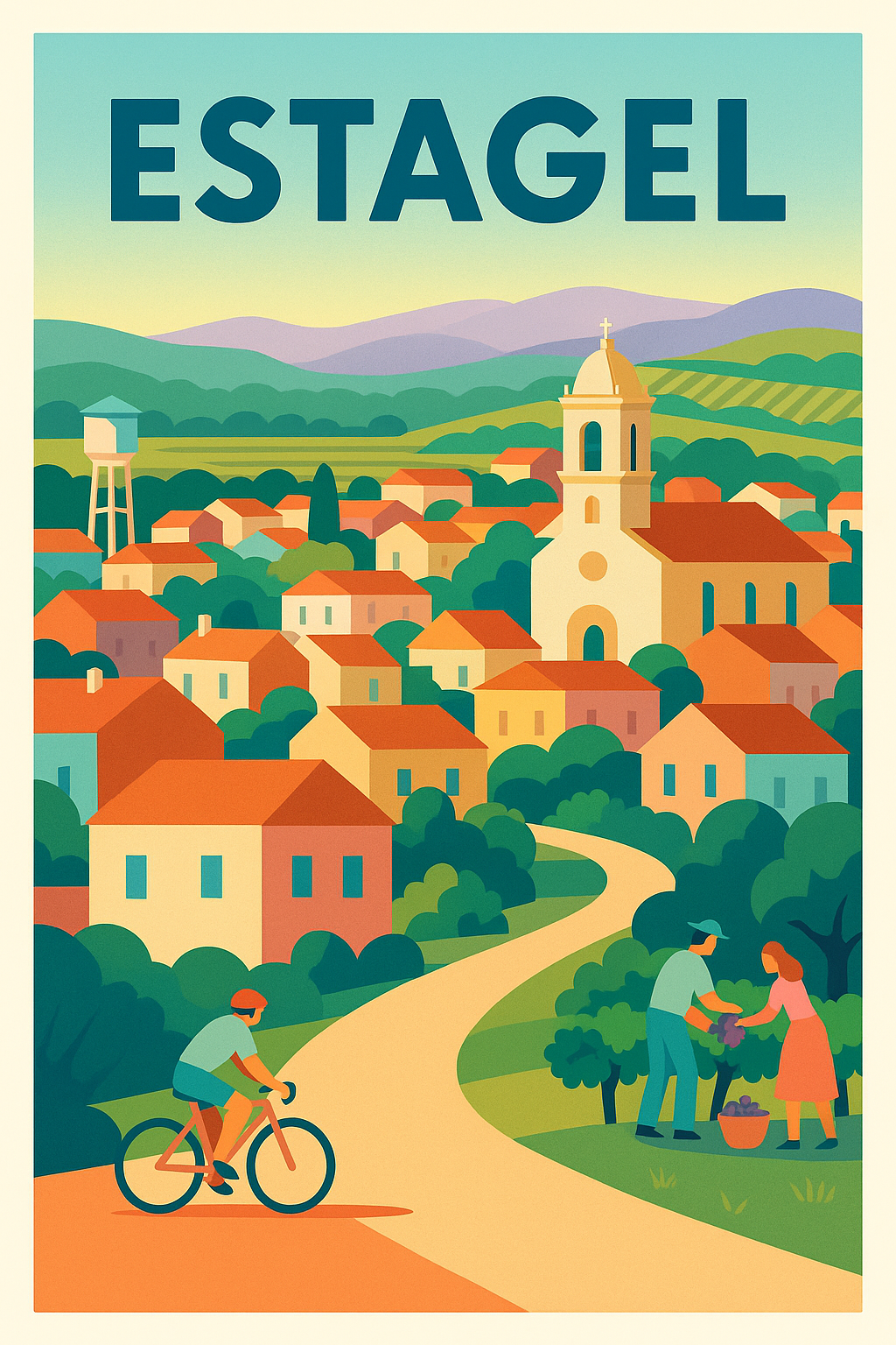 Affiche de Estagel - Charme bucolique et douceur de vivre