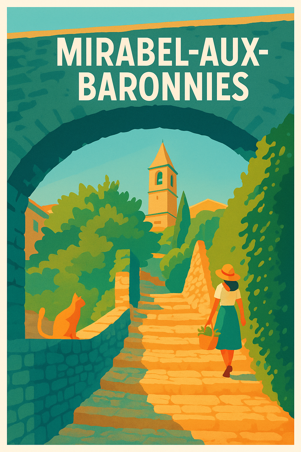 Affiche de Mirabel-aux-Baronnies - Évasion provençale sous le soleil