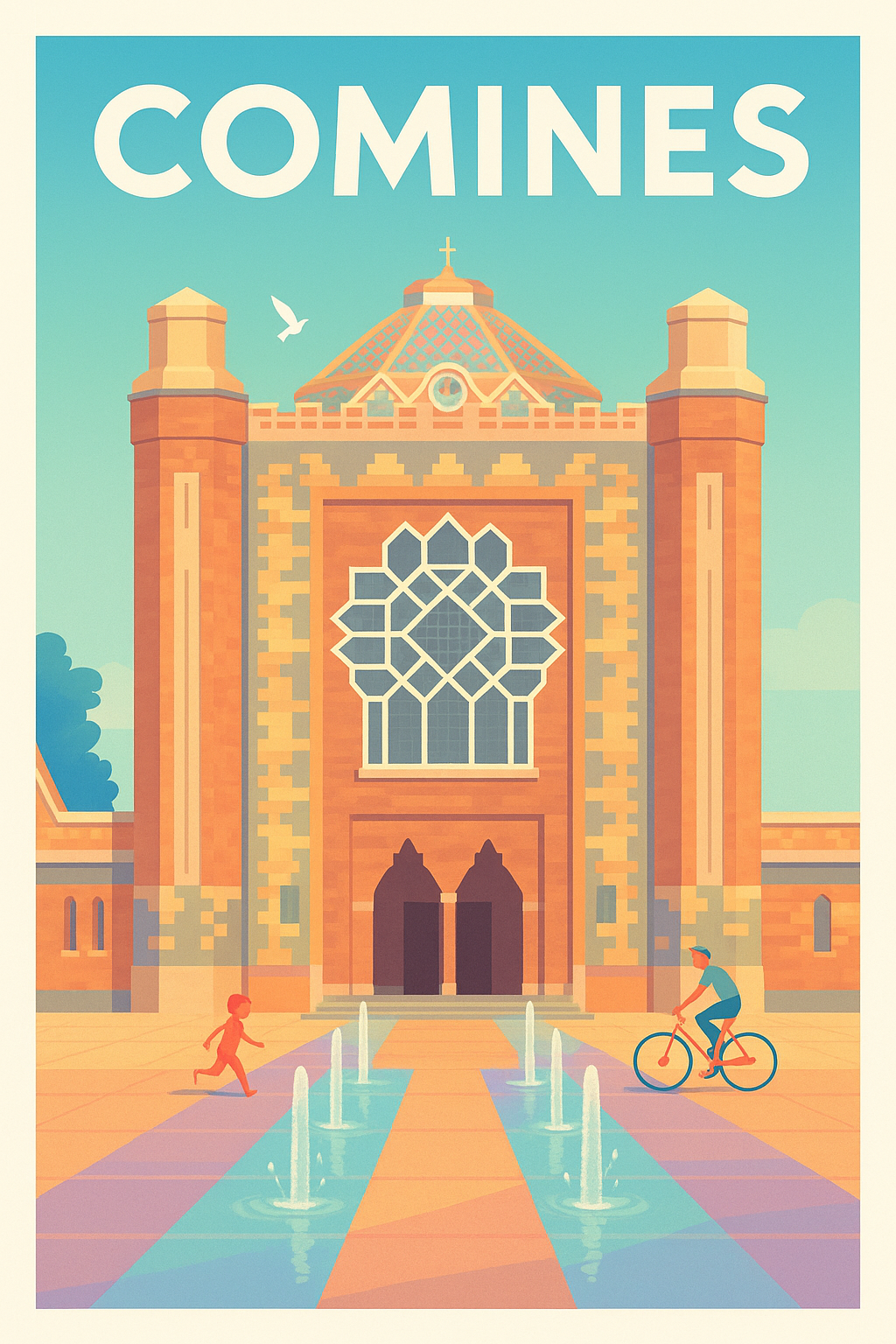 Affiche de Comines - Charme et harmonie architecturale