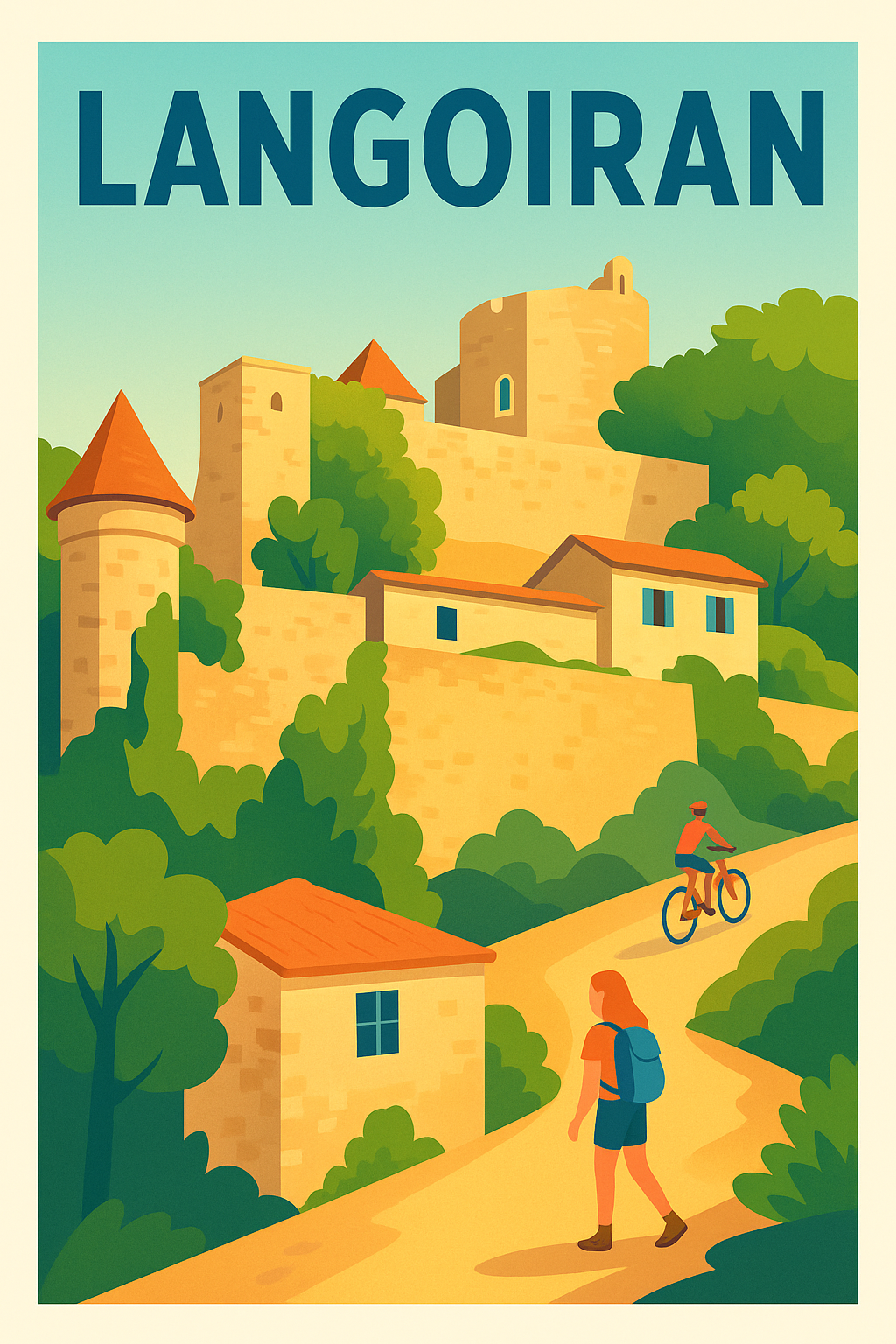 Affiche de Langoiran - Charme médiéval et nature préservée