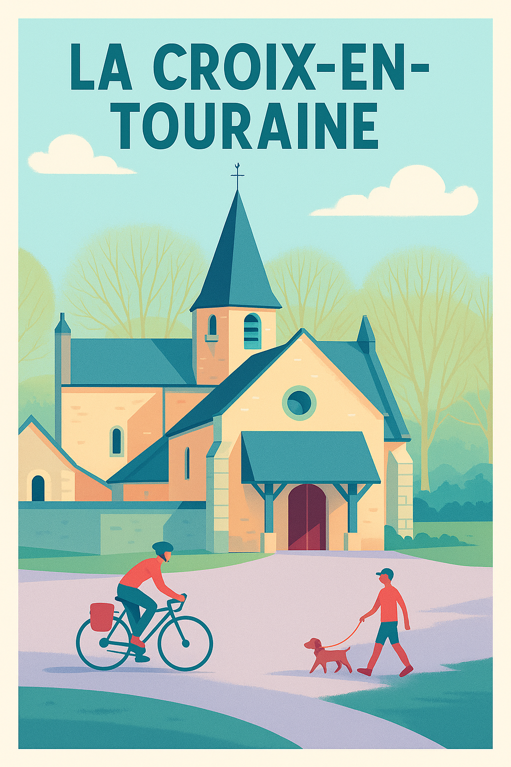 Affiche de La Croix-en-Touraine - Charme et sérénité au cœur de la campagne