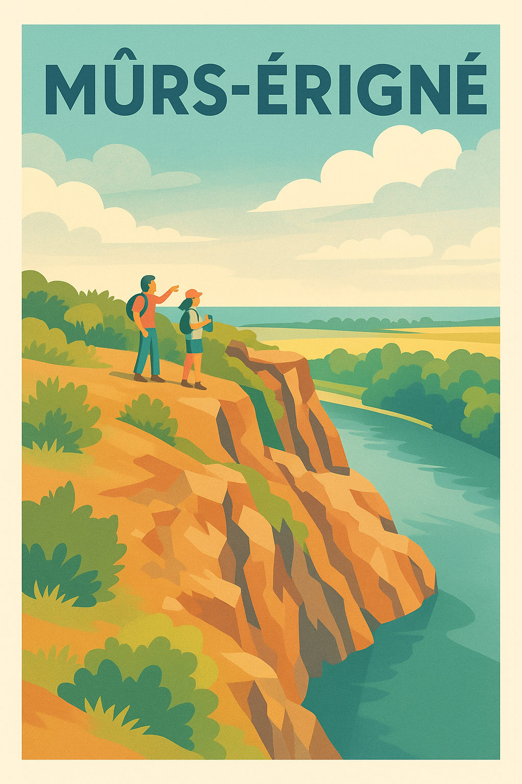 Affiche de Mûrs-Erigné - Évasion Nature et Panorama à Couper le Souffle