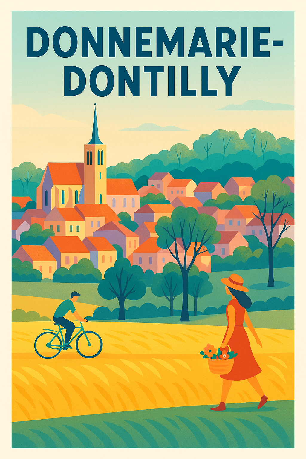 Affiche de Donnemarie-Dontilly - Charme et sérénité à la campagne