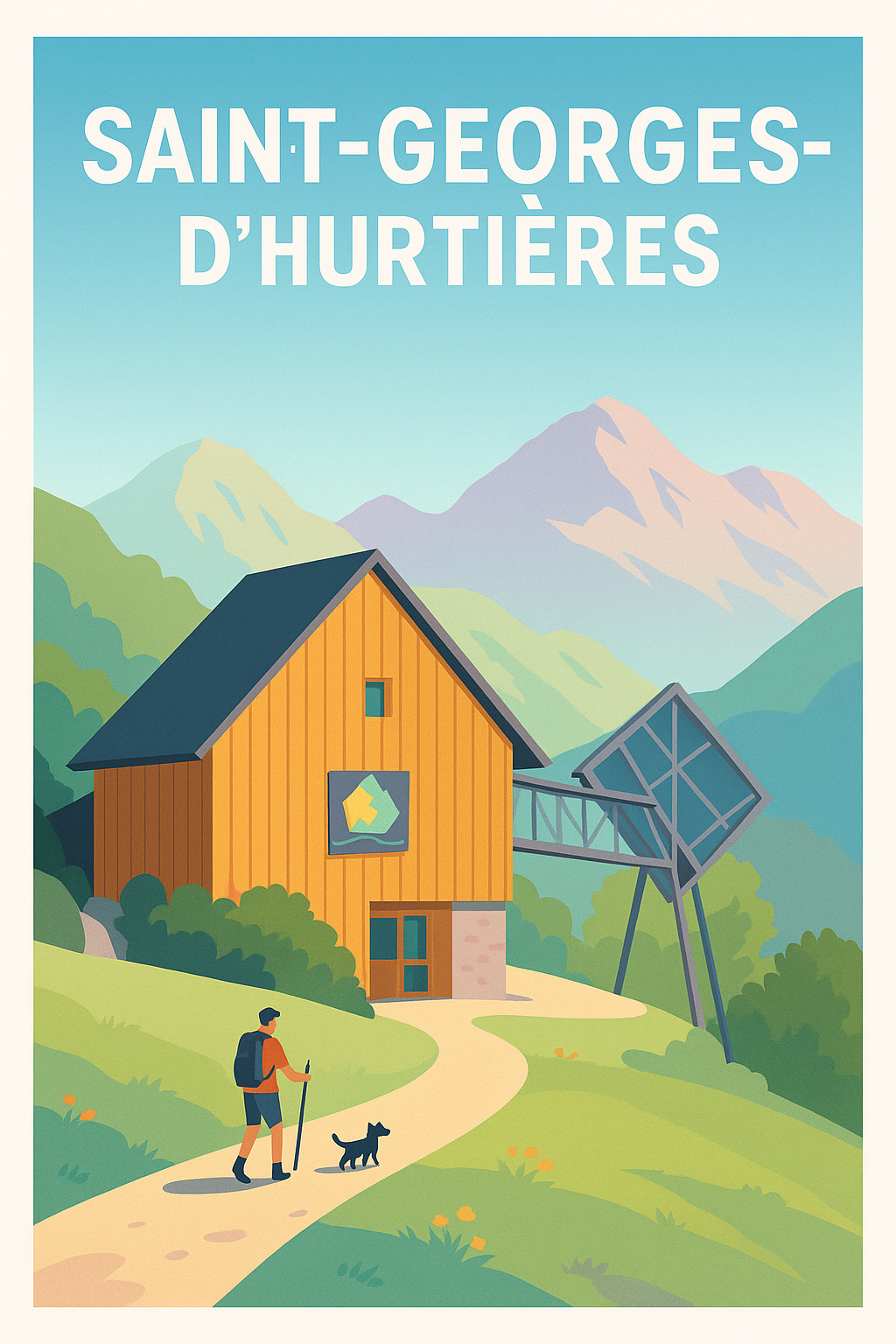 Affiche de Saint-Georges-d'Hurtières - Échappée Montagnarde Authentique