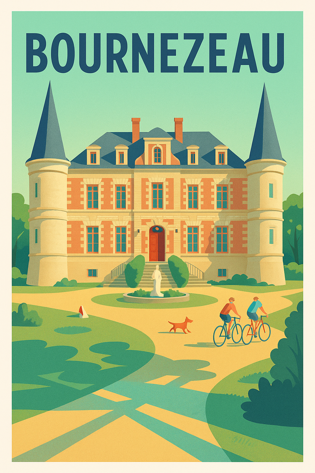 Affiche de Bournezeau - Charme et quiétude au château