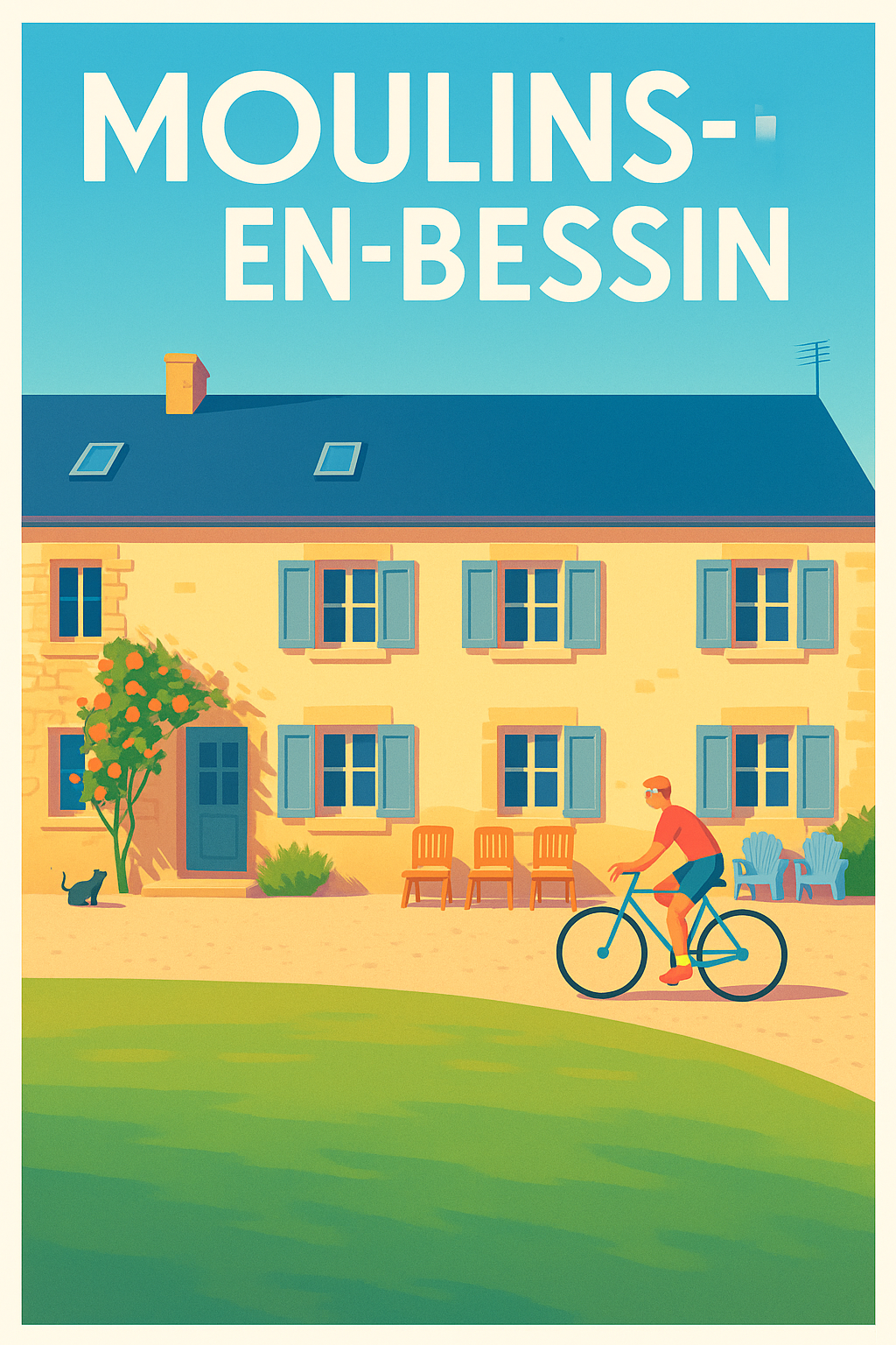 Affiche de Moulins-en-Bessin - Charme tranquille et douceur de vivre