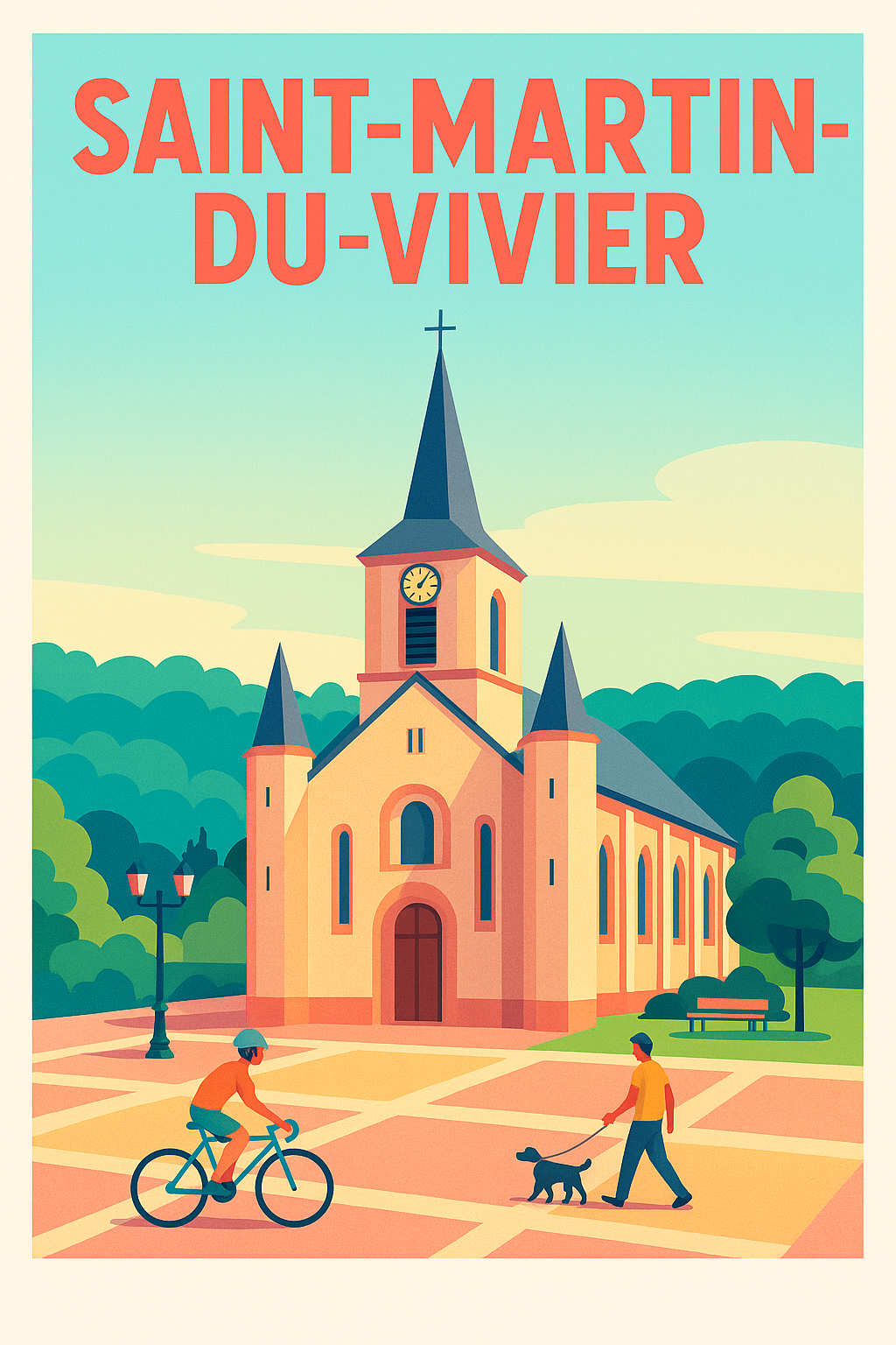 Affiche de Saint-Martin-du-Vivier - Charme tranquille et patrimoine local