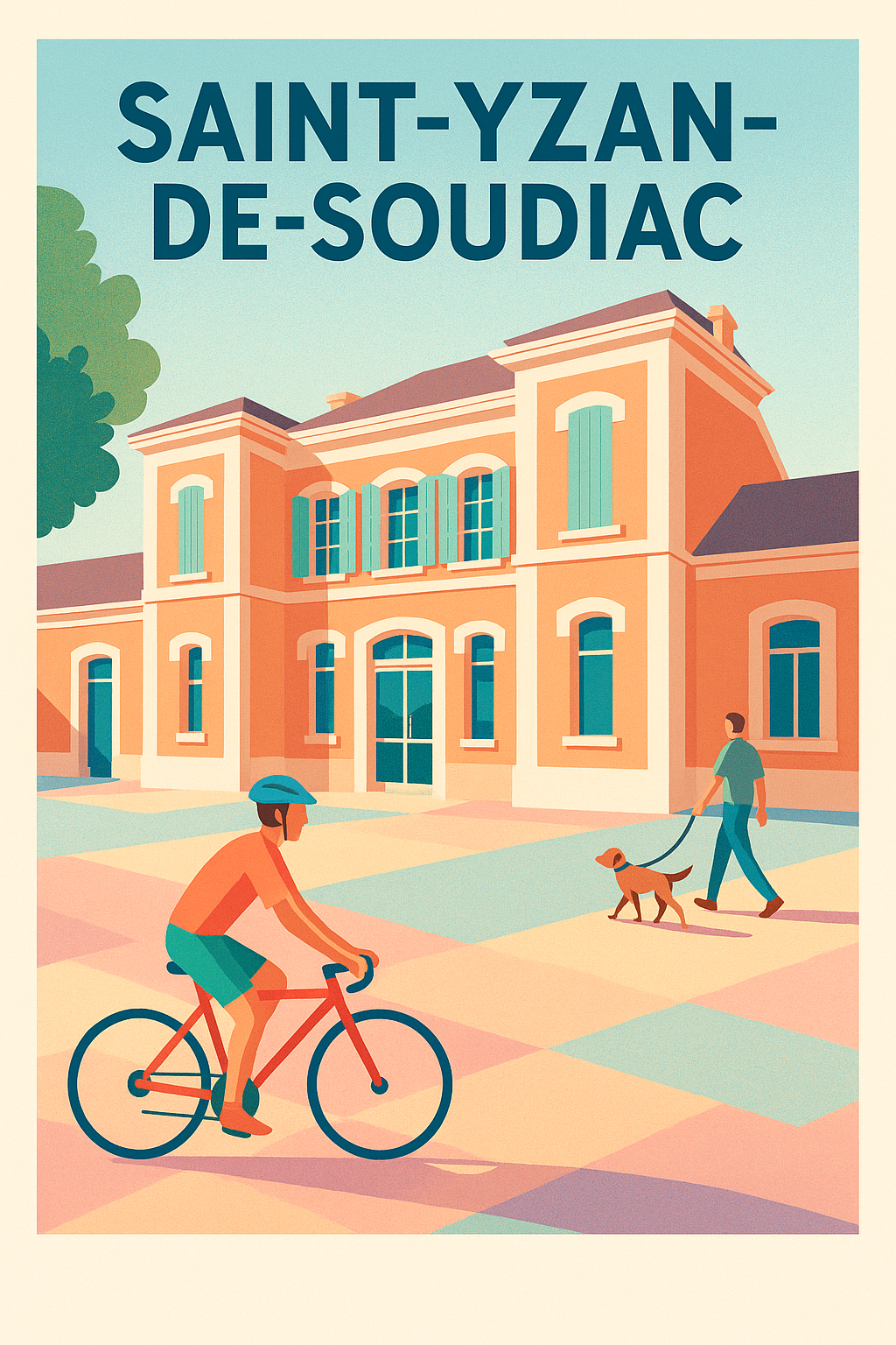 Affiche de Saint-Yzan-de-Soudiac - Une balade paisible au cœur d'une charmante ville